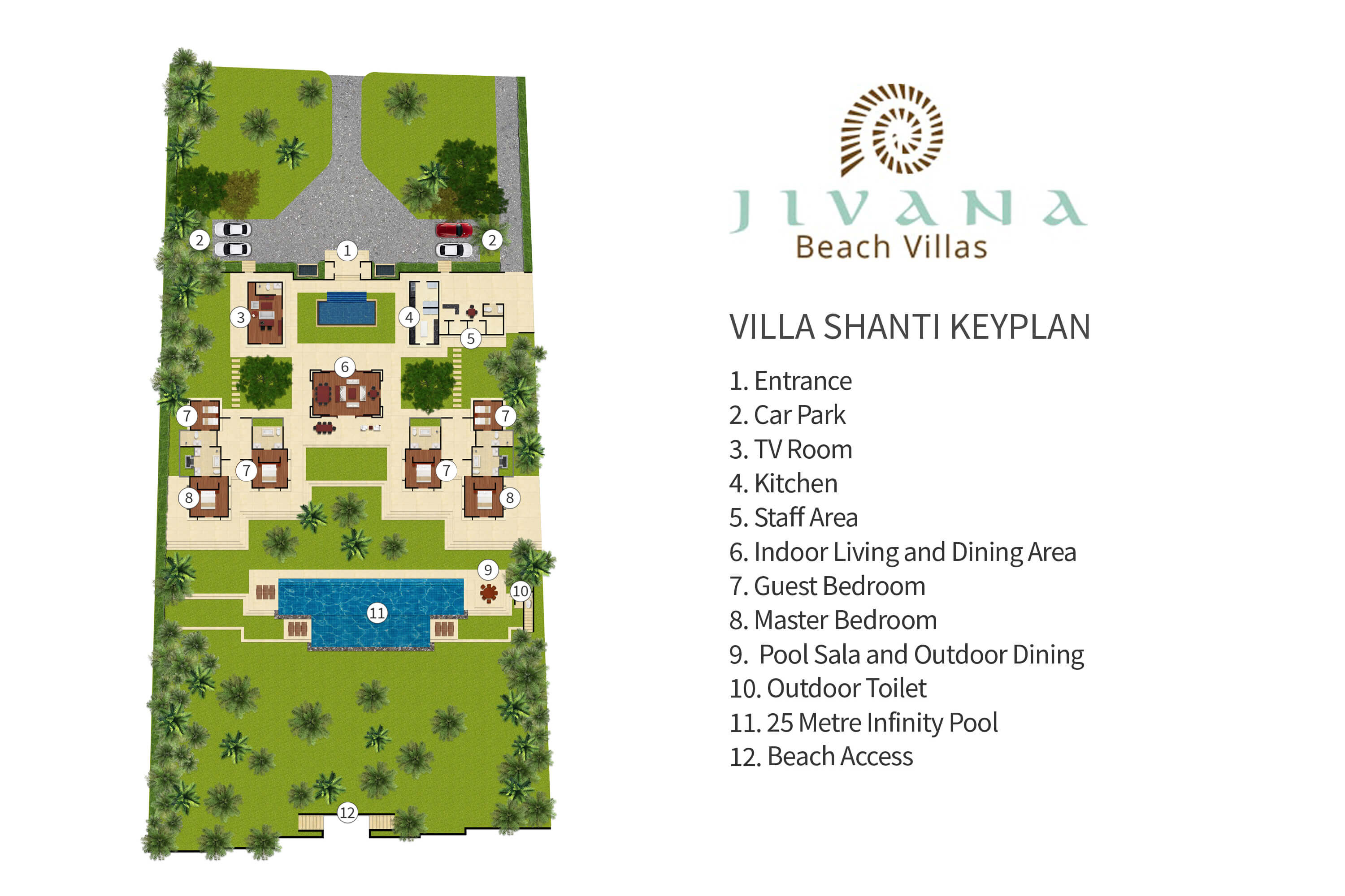 Villa Shanti - Floorplan